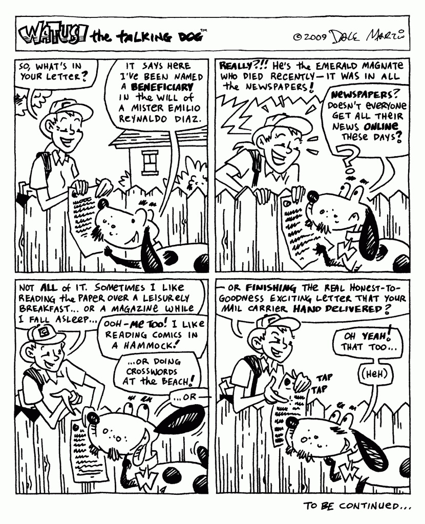 "It was in all the papers!" -or- Mail call (pt. 2 of 8)